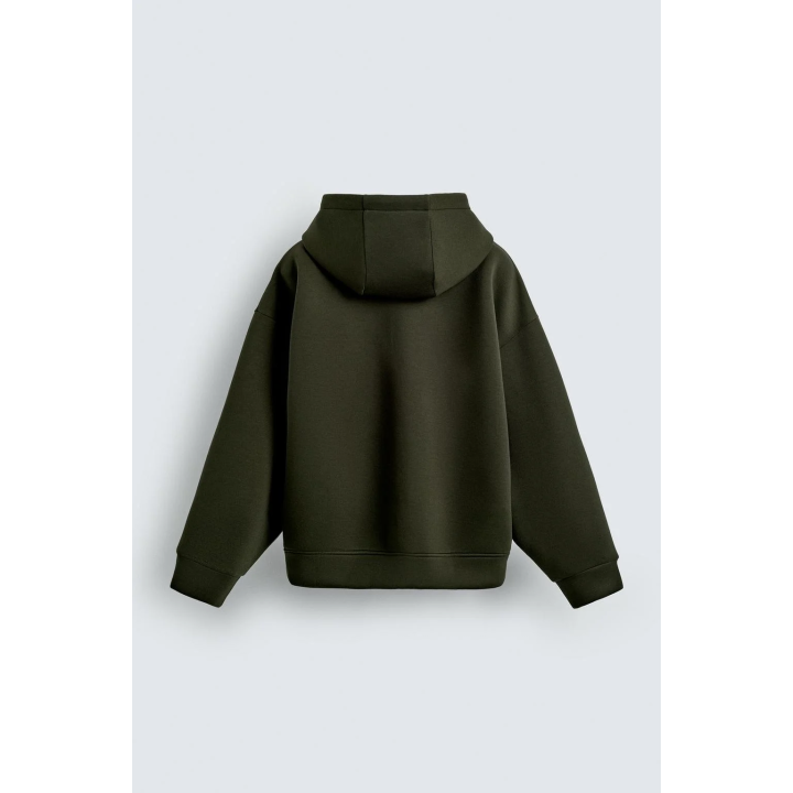 Толстовка с эффектом неопрена