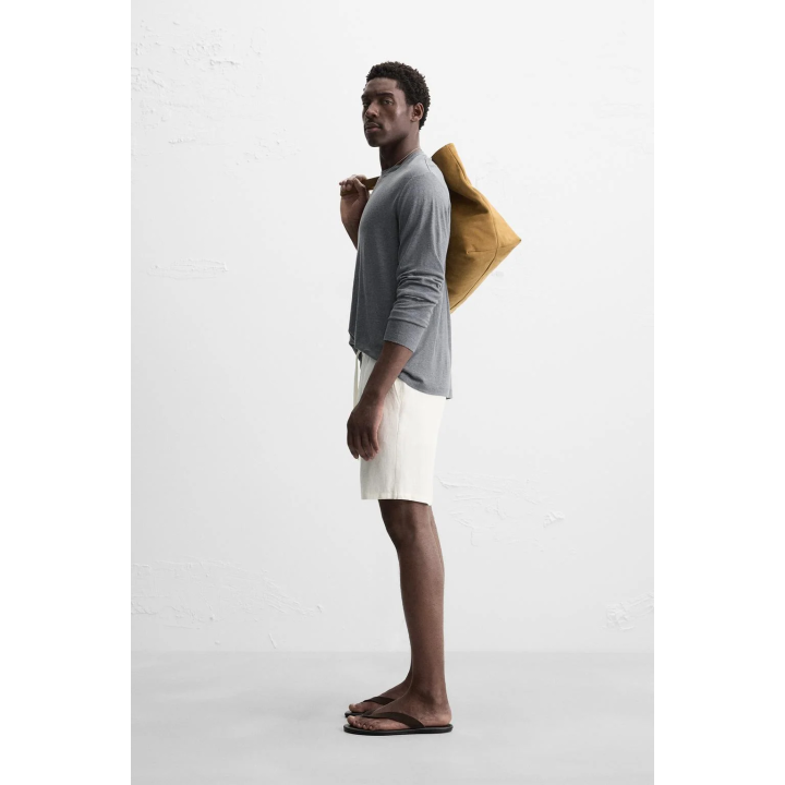 Бермуды из льняной смеси