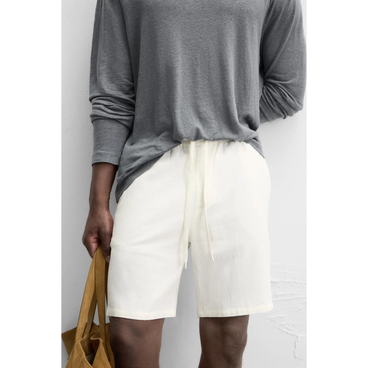 Бермуды из льняной смеси