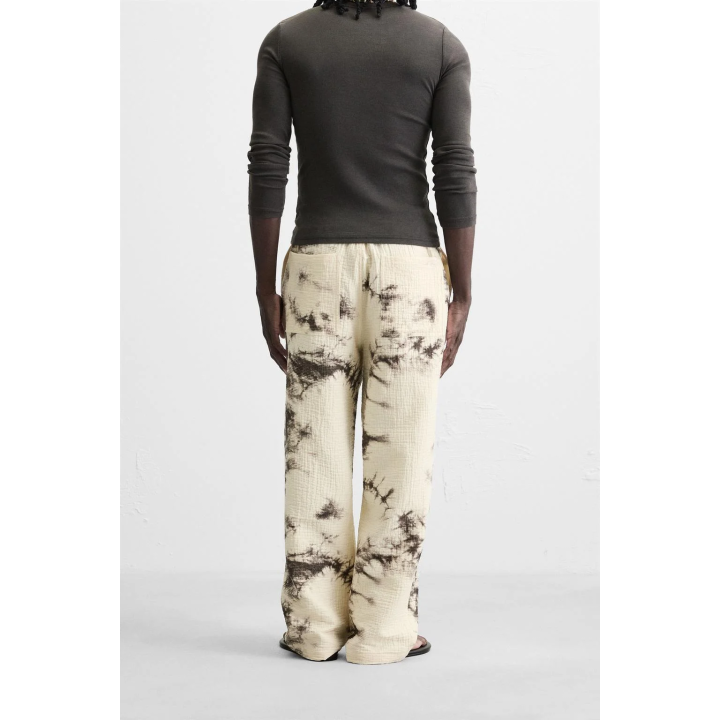 БРЮКИ С ТЕКСТУРНЫМ ПРИНТОМ TIE DYE