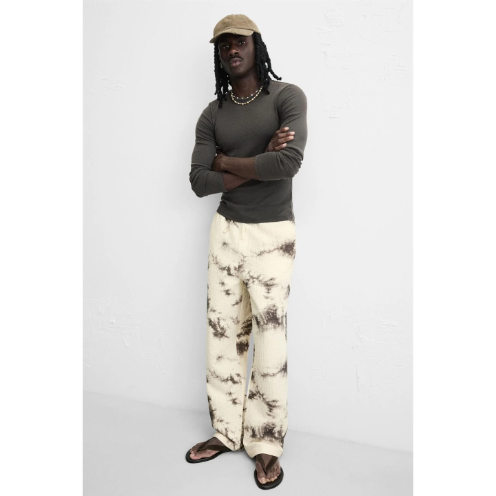 БРЮКИ С ТЕКСТУРНЫМ ПРИНТОМ TIE DYE
