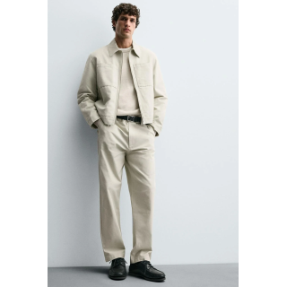 БРЮКИ ИЗ РЕЛЬЕФНОЙ ТКАНИ CANVAS