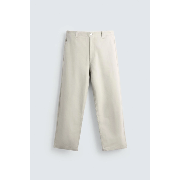 БРЮКИ ИЗ РЕЛЬЕФНОЙ ТКАНИ CANVAS