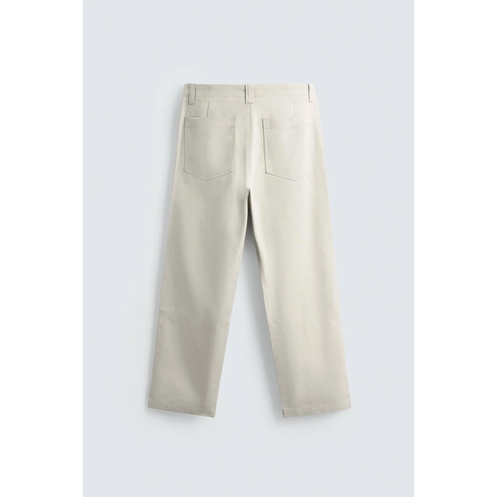 БРЮКИ ИЗ РЕЛЬЕФНОЙ ТКАНИ CANVAS