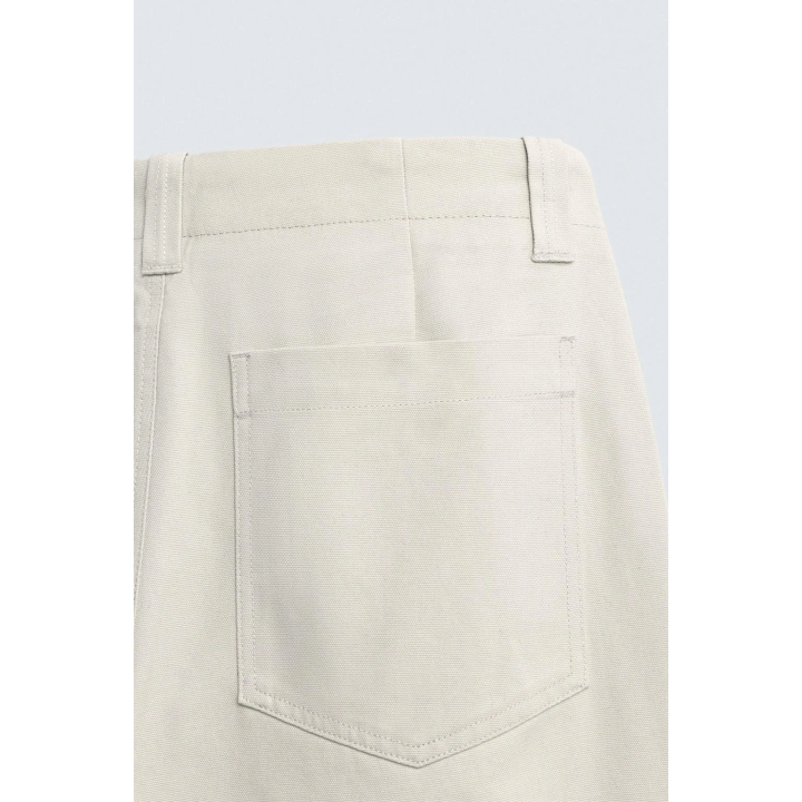 БРЮКИ ИЗ РЕЛЬЕФНОЙ ТКАНИ CANVAS