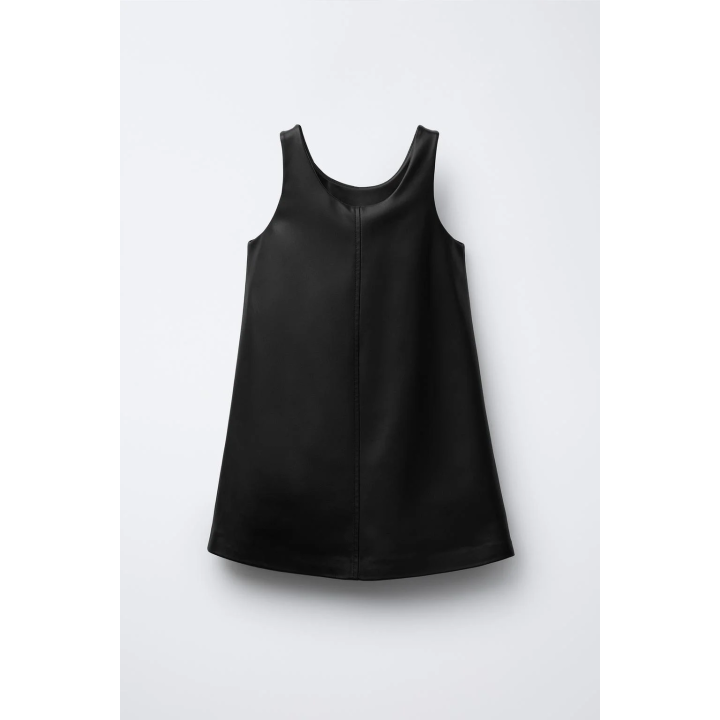 САРАФАН ПОД КОЖУ С БАНТАМИ