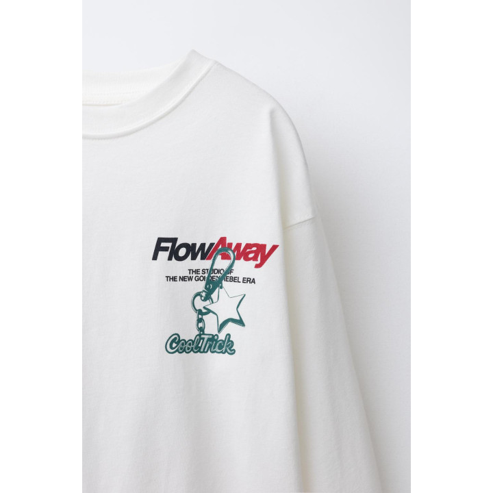 ФУТБОЛКА С ПРИНТОМ В ВИДЕ БРЕЛКА