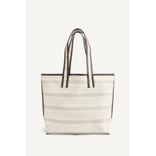 Полосатая сумка для пляжа