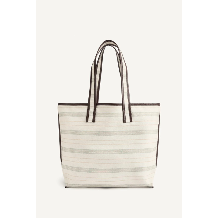 Полосатая сумка для пляжа