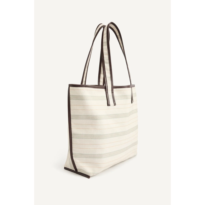 Полосатая сумка для пляжа