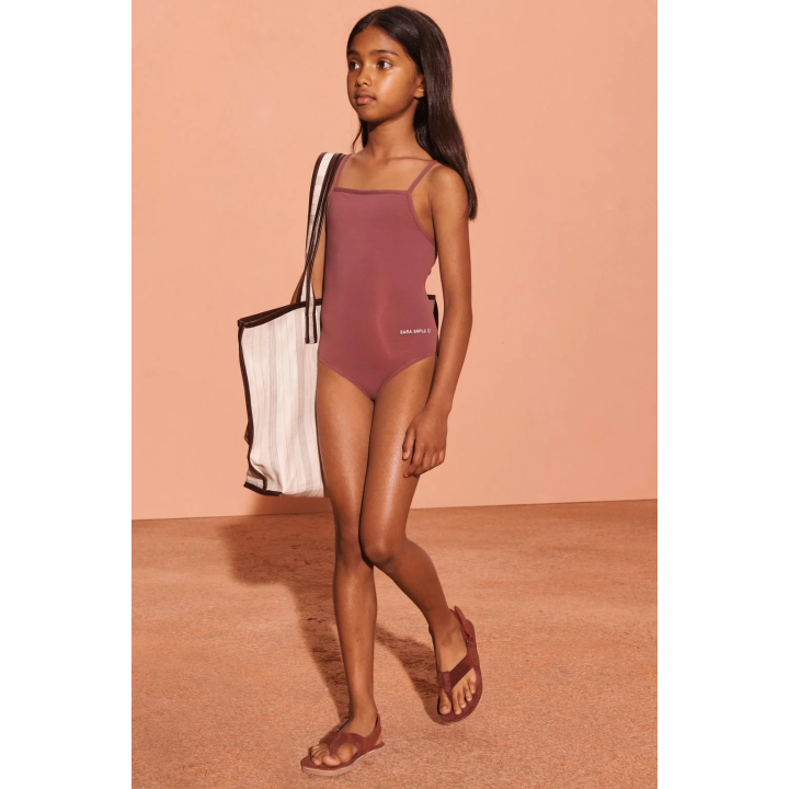 Полосатая сумка для пляжа