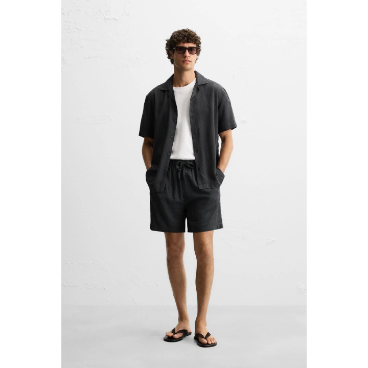 ЖАККАРДОВАЯ РУБАШКА С ГЕОМЕТРИЧЕСКИМ УЗОРОМ