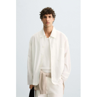 РУБАШКА ИЗ ТКАНИ В ПОЛОСКУ