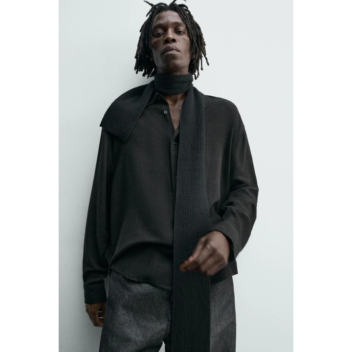 РУБАШКА ИЗ ВИСКОЗЫ И ХЛОПКА