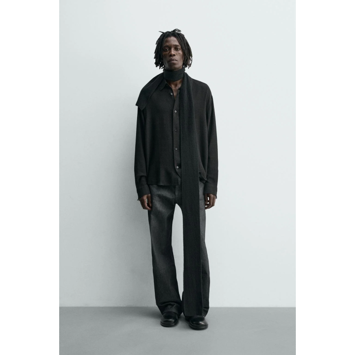 РУБАШКА ИЗ ВИСКОЗЫ И ХЛОПКА