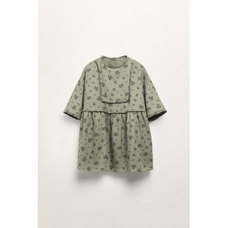 2-5 YEARS / LIMITED EDITION RUFFLED FLORAL DRESS