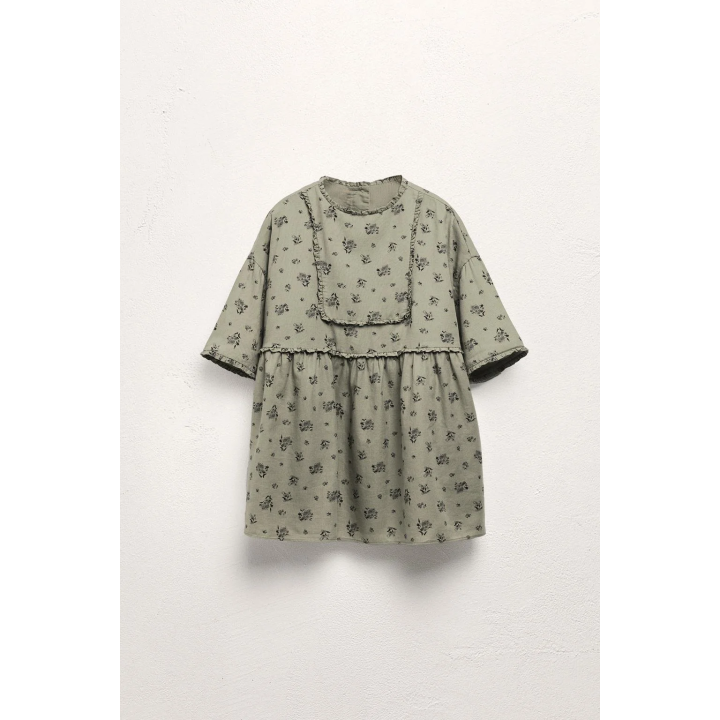 2-5 YEARS / LIMITED EDITION RUFFLED FLORAL DRESS