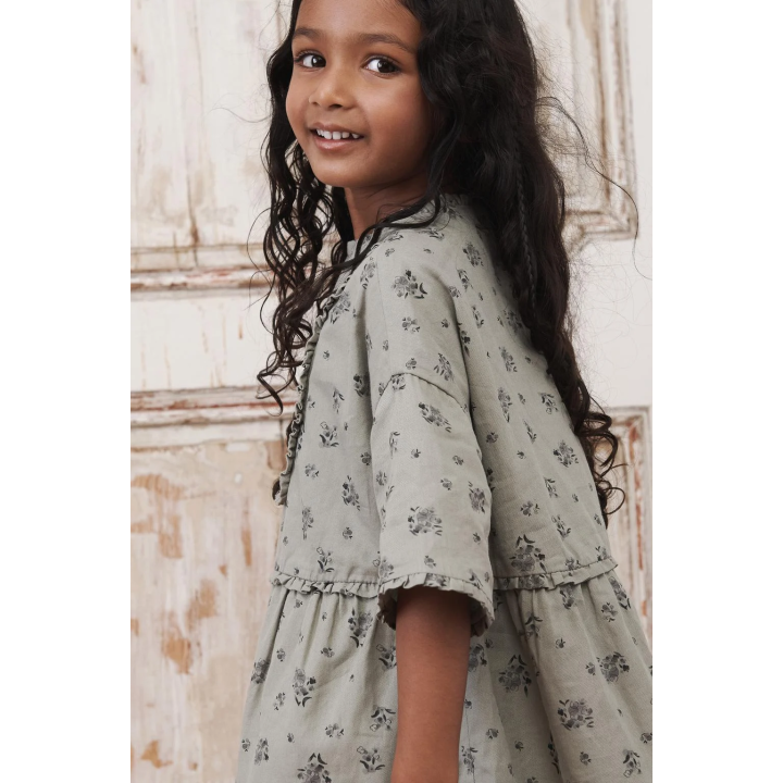 Платье с рюшами и цветочным принтом, limited edition для детей от 6 до 10 лет