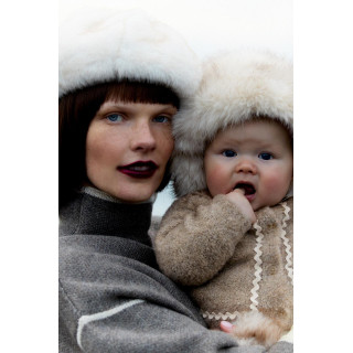 ВЯЗАНЫЙ КАРДИГАН С ВОЛАНОМ