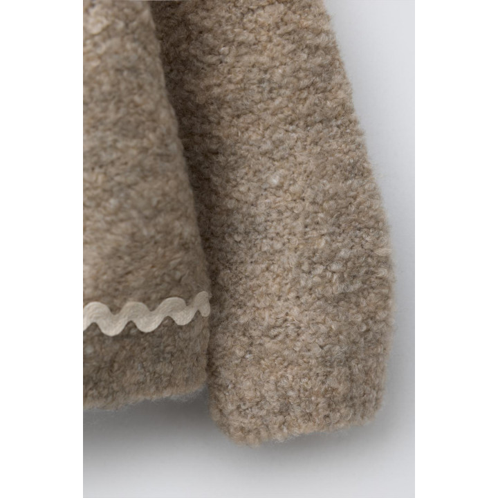 ВЯЗАНЫЙ КАРДИГАН С ВОЛАНОМ