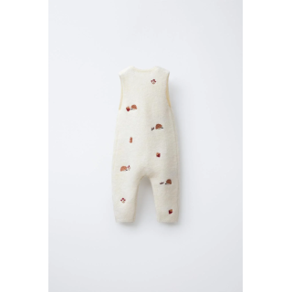 ТРИКОТАЖНЫЙ КОМБИНЕЗОН С ВЫШИВКОЙ «ЕЖИКИ»