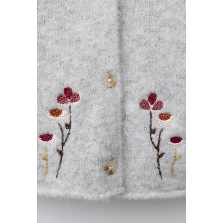 КАРДИГАН С ВЫШИТЫМИ ЦВЕТАМИ