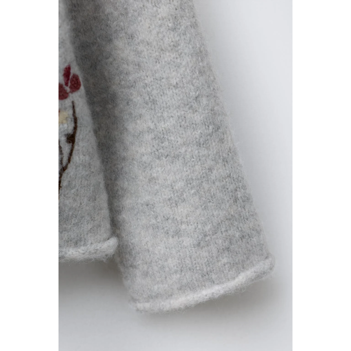 КАРДИГАН С ВЫШИТЫМИ ЦВЕТАМИ