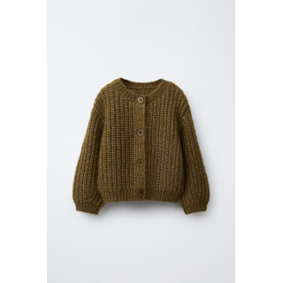 КАРДИГАН КРУПНОЙ ВЯЗКИ С ШЕРСТЬЮ