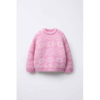 Джемпер с жаккардовым узором из шерсти