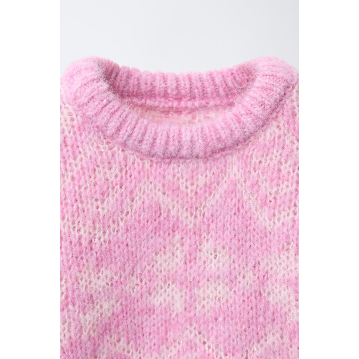 Джемпер с жаккардовым узором из шерсти