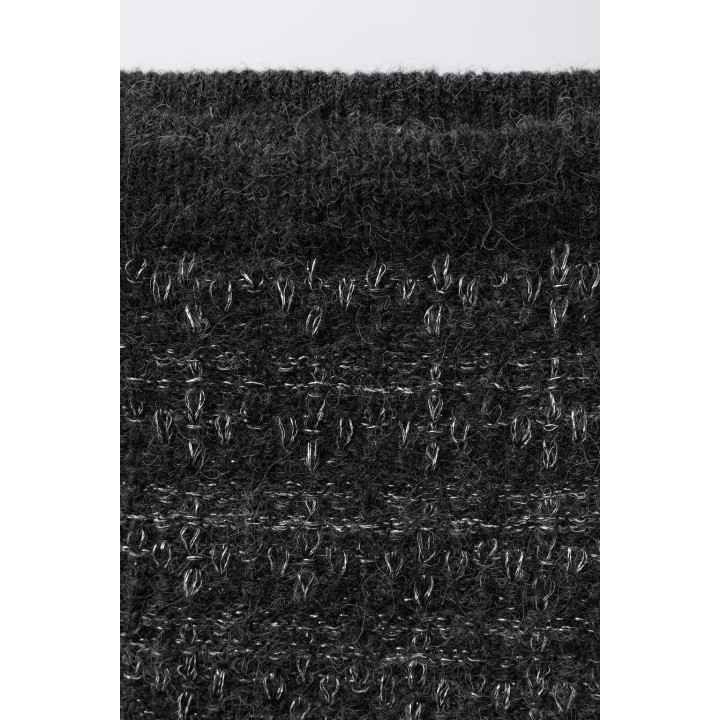 ТРИКОТАЖНАЯ ЮБКА С БЛЕСКИНКАМИ