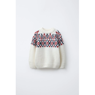 ЖАККАРДОВЫЙ СВИТЕР ИЗ СМЕСОВОЙ ШЕРСТИ