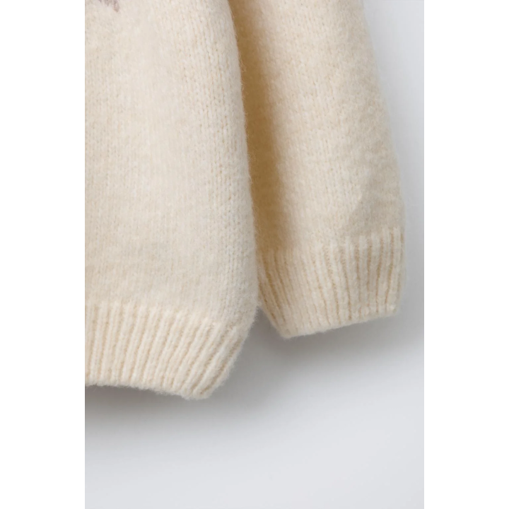 ЖАККАРДОВЫЙ ТРИКОТАЖНЫЙ ДЖЕМПЕР