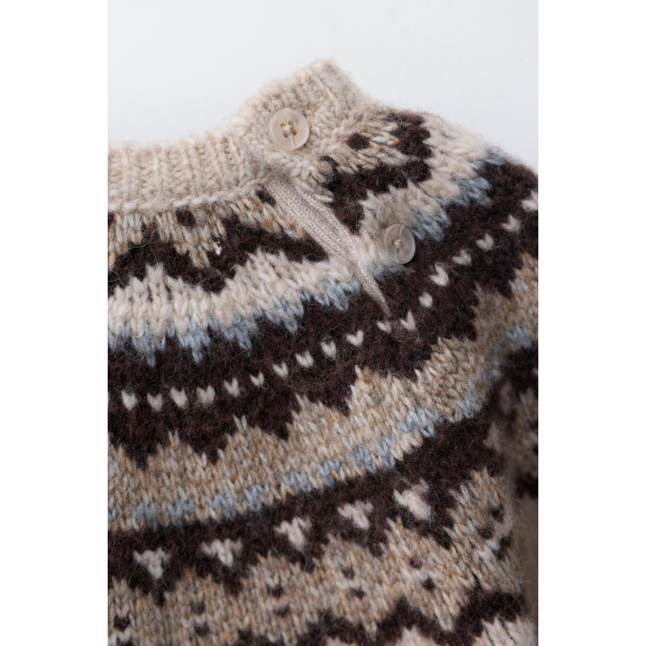 Джемпер с жаккардовым узором