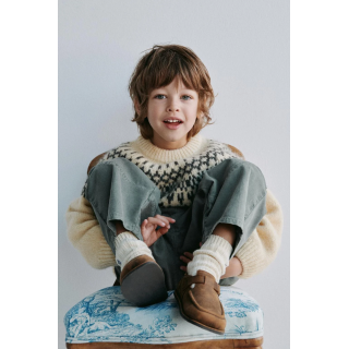 ЖАККАРДОВЫЙ СВИТЕР ИЗ ШЕРСТИ И АЛЬПАКИ