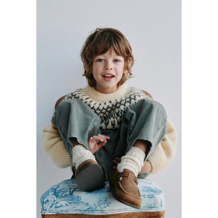 ЖАККАРДОВЫЙ СВИТЕР ИЗ ШЕРСТИ И АЛЬПАКИ