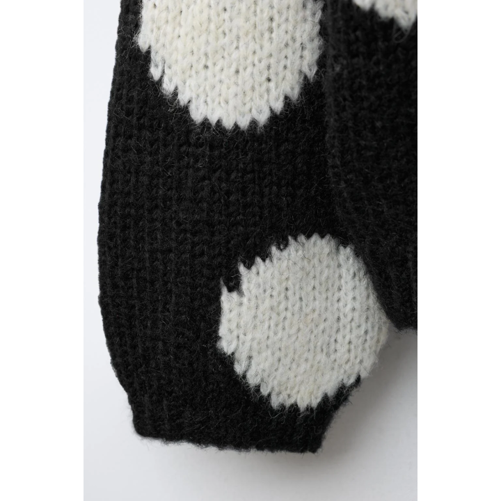 ДЖЕМПЕР В ГОРОШЕК ИЗ СМЕСОВОЙ ШЕРСТИ