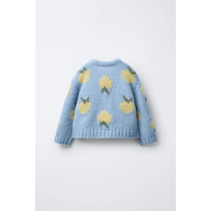 СВИТЕР ИЗ СМЕСОВОЙ ШЕРСТИ С ПРИНТОМ «ФРУКТЫ»