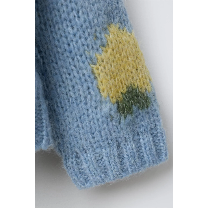 СВИТЕР ИЗ СМЕСОВОЙ ШЕРСТИ С ПРИНТОМ «ФРУКТЫ»