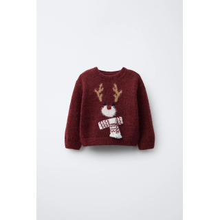 ВЯЗАНЫЙ ДЖЕМПЕР С ОЛЕНЕМ