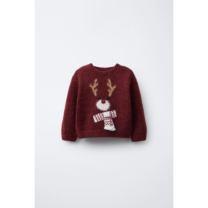 ВЯЗАНЫЙ ДЖЕМПЕР С ОЛЕНЕМ