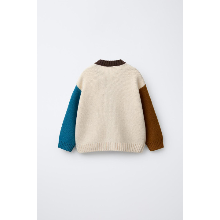 ВЯЗАНЫЙ КАРДИГАН В СТИЛЕ COLOR BLOCK