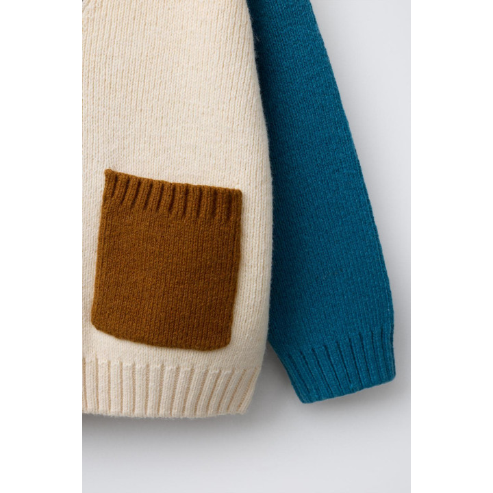 ВЯЗАНЫЙ КАРДИГАН В СТИЛЕ COLOR BLOCK