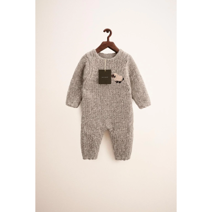 ZARA TIMELESS - ДЛИННЫЙ КОМБИНЕЗОН КРУПНОЙ ВЯЗКИ С ОВЕЧКОЙ