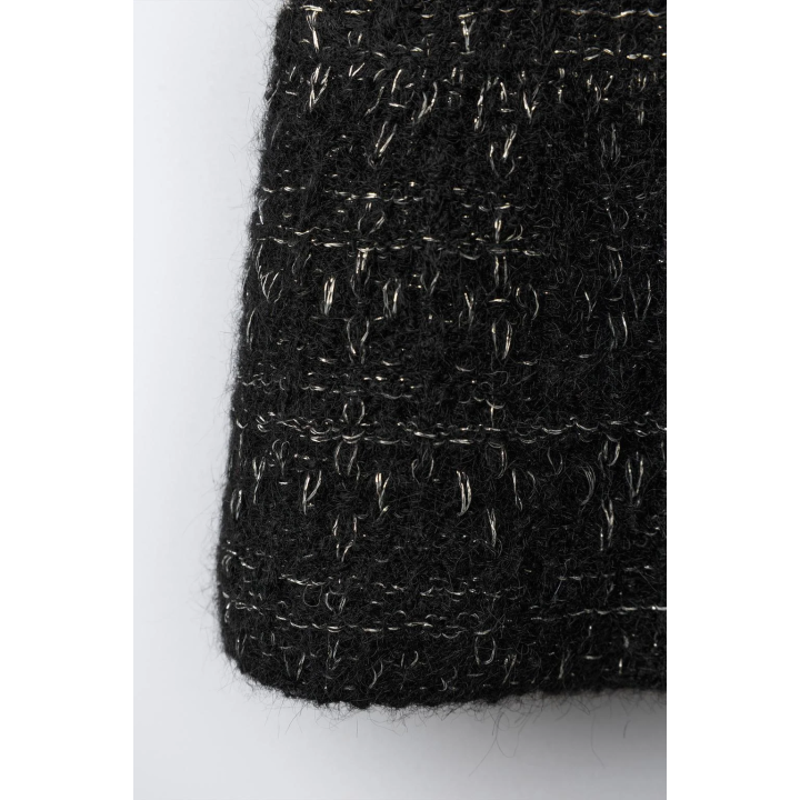 ТРИКОТАЖНОЕ ПЛАТЬЕ С БЛЕСТКАМИ И БАРХАТНЫМИ БАНТАМИ