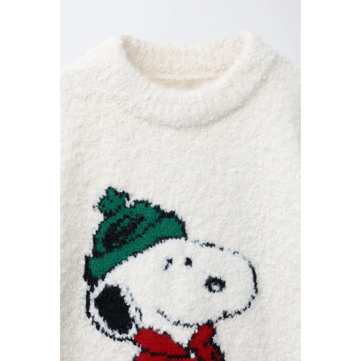Джемпер из шерсти с вязаным узором snoopy peanuts™️