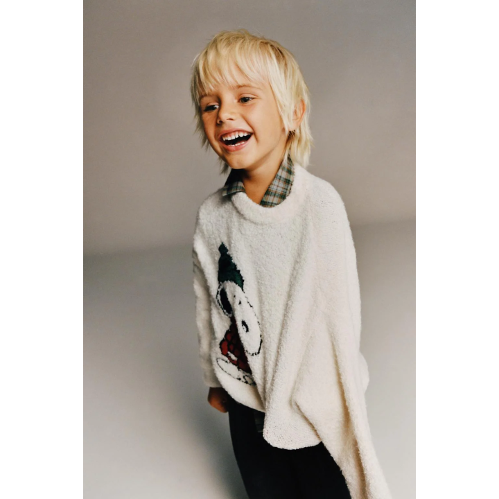 Джемпер из шерсти с вязаным узором snoopy peanuts™️