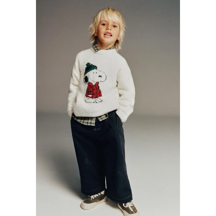 Джемпер из шерсти с вязаным узором snoopy peanuts™️