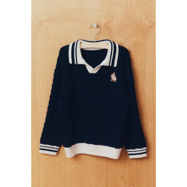 ТРИКОТАЖНОЕ ПОЛО С ВЫШИВКОЙ КАПИБАРЫ