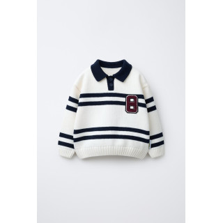 ТРИКОТАЖНОЕ ПОЛО В ПОЛОСКУ С ПРИНТОМ SNOOPY PEANUTS™